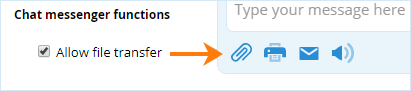 Gérez la disponibilité du partage de fichiers pour vos visiteurs dans le panneau de configuration du compte Activer / désactiver l'option de partage de fichiers