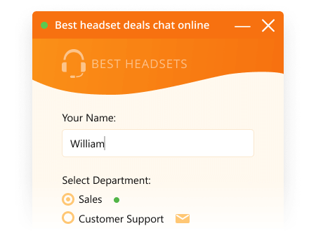 Téléversez votre propre logo, changez le titre de votre chat Logo d'entreprise personnalisé dans la fenêtre de chat