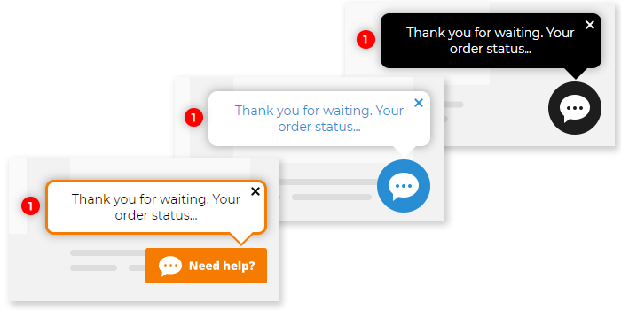 Personnalisez l'alerte de nouveau message pour l'adapter à votre bouton de chat et à la conception de votre site Web Décoration de l'alerte de nouveau message de chat