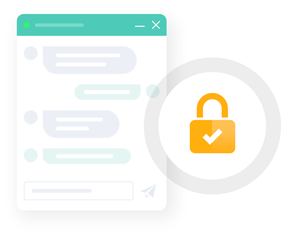 Utilisez une connexion sécurisée pour vos sessions de chat Option de connexion sécurisée pour la fenêtre de chat en direct