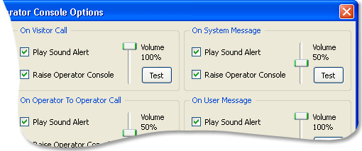 Le volume peut être modifié pour chaque alerte sonore