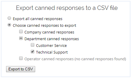 Comment exporter des réponses prédéfinies vers un fichier CSV