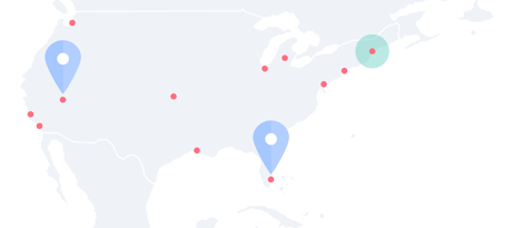 Utilisez la carte de géolocalisation pour voir l'emplacement géographique de vos visiteurs Répartition géographique des visiteurs du site Web