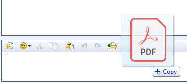 File transfer via drad-and-drop File transfer via drad-and-drop