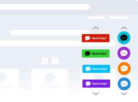 Choisissez une image qui vous plaît pour votre bouton de chat, ou utilisez un lien texte. Possibilités de personnalisation du bouton de chat en direct