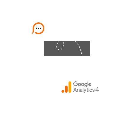 Send your chat usage statistics to GA for further processing Live chat and Google Analytics 4 integration
