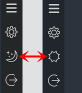 Choisissez le mode clair ou sombre pour votre app d'agent Bouton commutateur de mode sombre/clair dans l'app d'agent