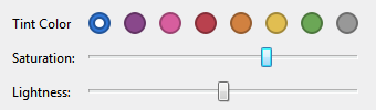 Choisissez la couleur de la teinte et sa clarté pour rendre chaque profil de l'app unique Paramètres de couleur dans l'app d'agent
