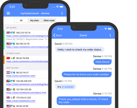 Utilisez l'app d'agent sur votre appareil iOS ou Android App d'agent pour appareils mobiles
